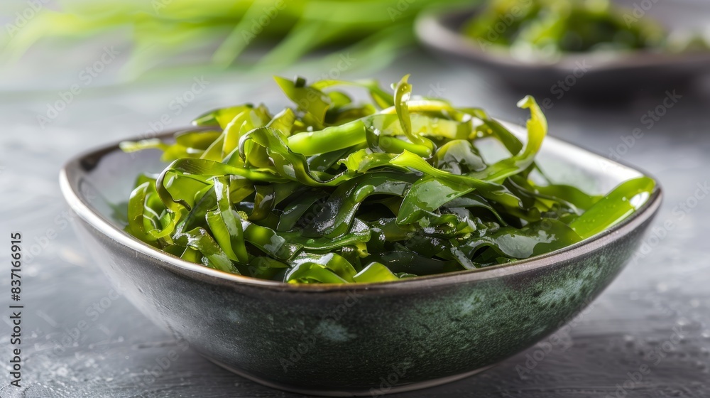 Seaweed on a Square Plate Styling Generative AI Seaweed on a Square Plate Styling Generative AI