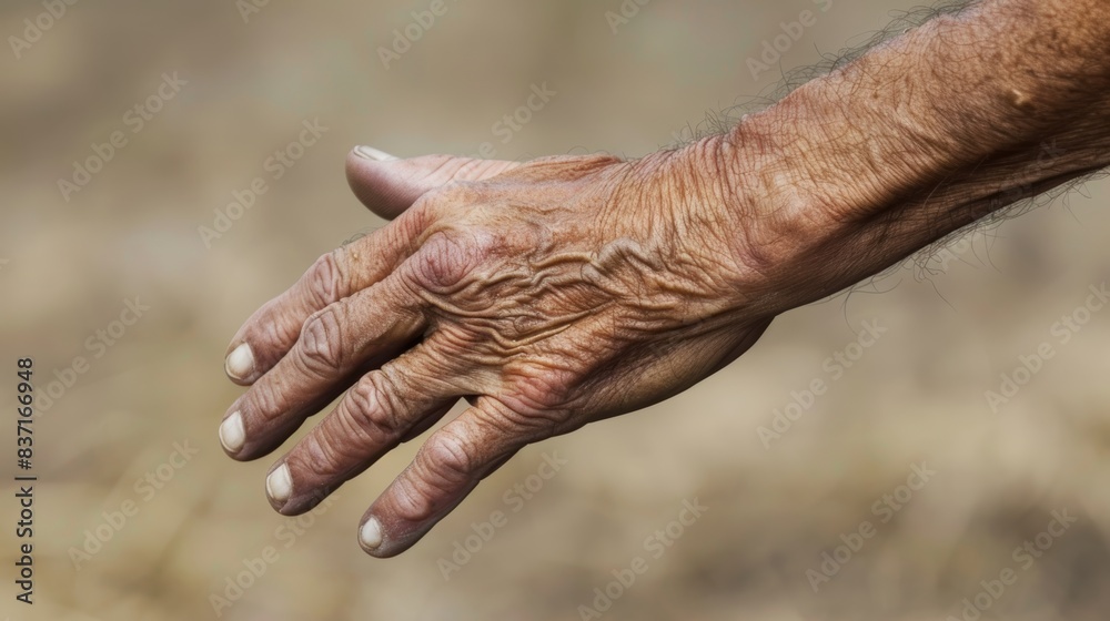 Man Scratching Hand in Thoughtful Moment Generative AI Man Scratching Hand in Thoughtful Moment Generative AI