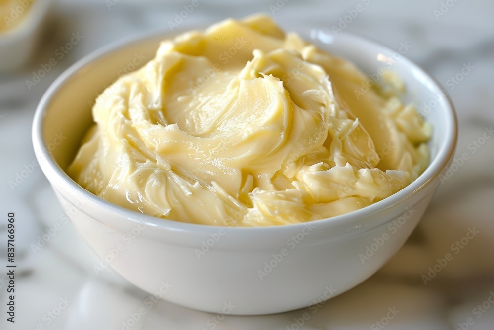 Butter or Margarine Spread on a Table Generative AI Butter or Margarine Spread on a Table Generative AI