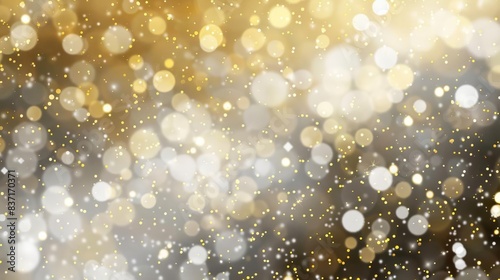 opulent silver and gold abstract background with bokeh effect festive glitter texture