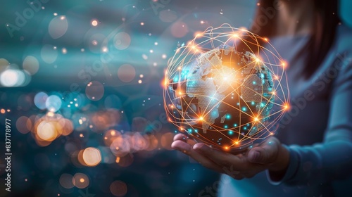 A world interconnected, a vision of the future held within the grasp of technology.