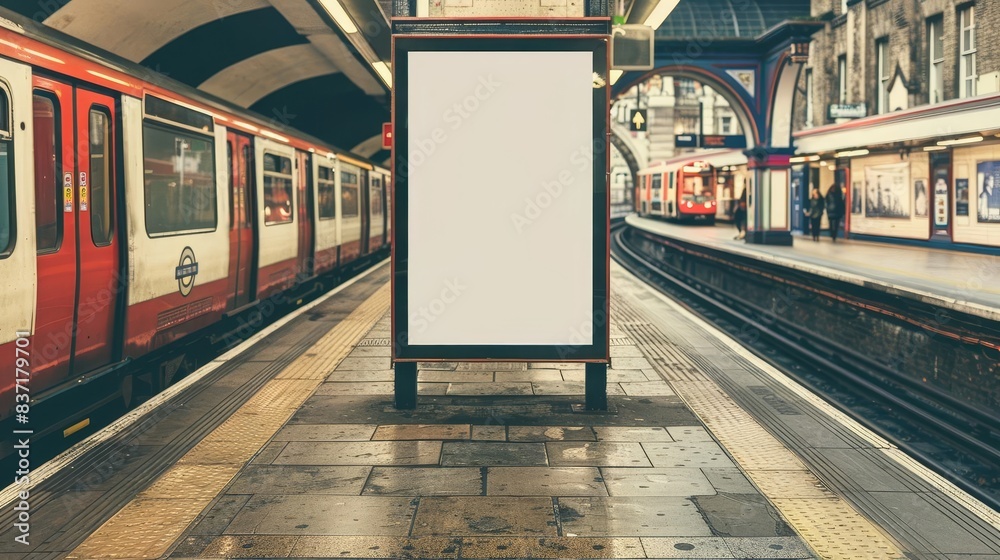 vintage-london-underground-poster-design-with-blank-billboard-mockup