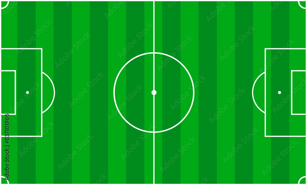 Scheme of the football field, outline stadium, football pitch in line style - vector Scheme of the football field, outline stadium, football pitch in line style - vector