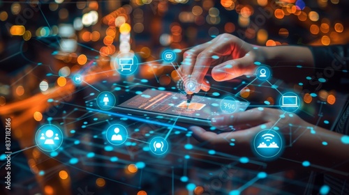 The interface of a smart device becomes a portal to the vast world of internet connectivity.