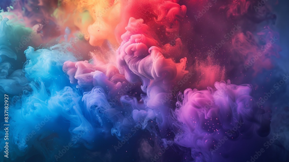 Soft gradient of colorful hues merging into a dreamy and abstract smoky texture, providing a visually engaging and ethereal background for creative designs. Soft gradient of colorful hues merging into a dreamy and abstract smoky texture, providing a visually engaging and ethereal background for creative designs.