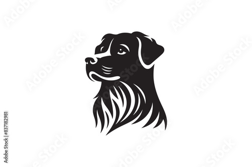 dog silhouette vector illustration