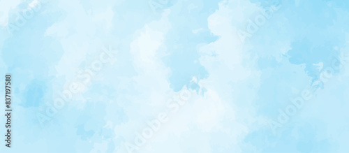 gradient light white sky background with fluffy clouds .Nature landscape in environment day horizon skyline view .cloudy in sunshine calm bright winter air background .