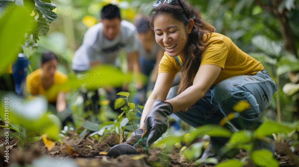 Witness the impact of teamwork and collaboration as volunteers work together to support sustainability initiatives, creating a brighter future for the environment and combating climate change. Witness the impact of teamwork and collaboration as volunteers work together to support sustainability initiatives, creating a brighter future for the environment and combating climate change.