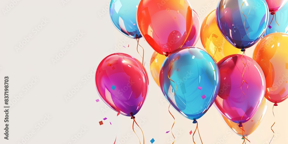 Festive Array of Colorful Balloons Festive Array of Colorful Balloons