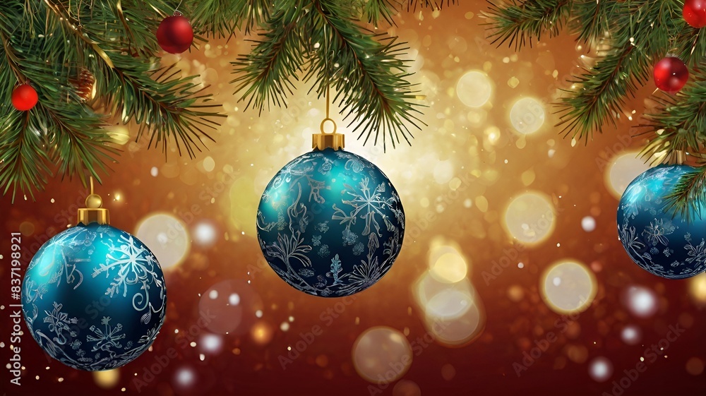 Granater AI Christmas decorations hanging on a tree branch, including colorful ornaments, lights, and a shiny star on top. Granater AI Christmas decorations hanging on a tree branch, including colorful ornaments, lights, and a shiny star on top.