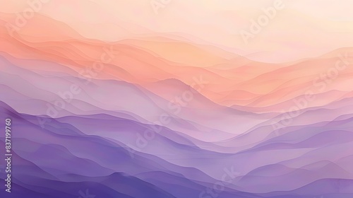 Gradient background from lavender to peach
