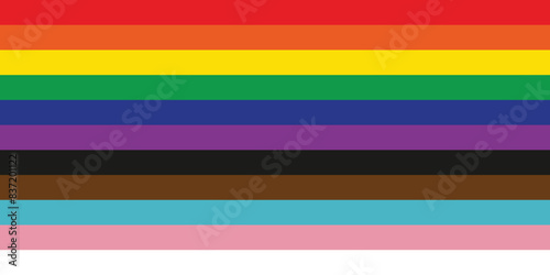 LGBTQ+ pride month flag