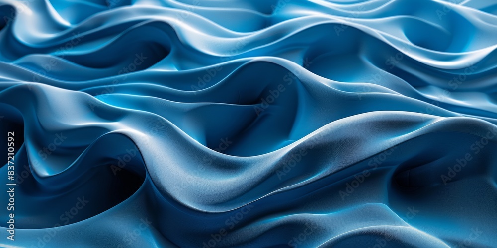 Abstract background formed from Blue 3D Waves. Abstract background formed from Blue 3D Waves.