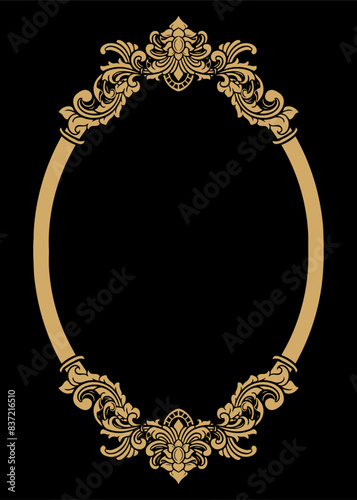 Luxury frame Ornament wedding decoration