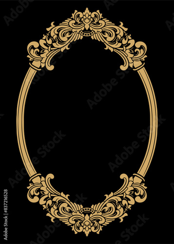 Luxury frame Ornament wedding decoration