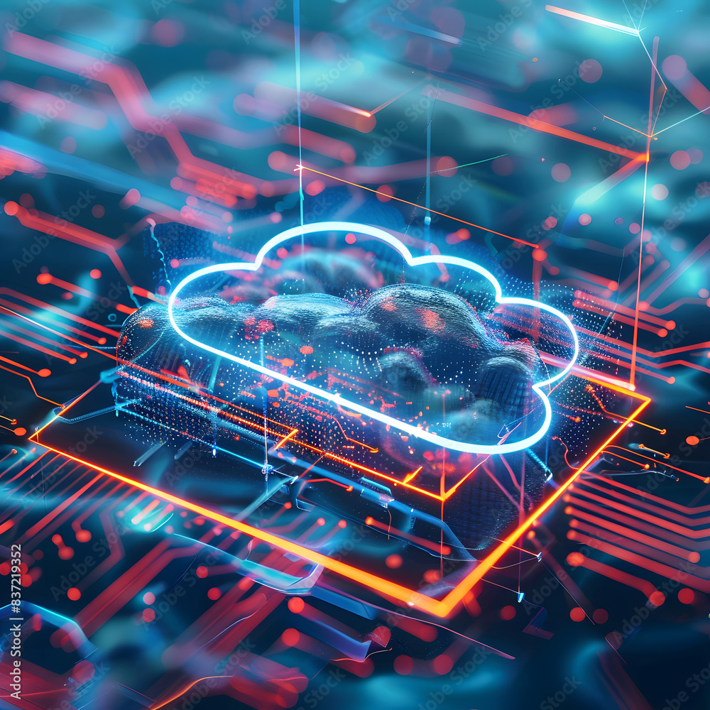 Cloud computing concept.Abstract cloud connection technology background design. Cloud computing concept.Abstract cloud connection technology background design.