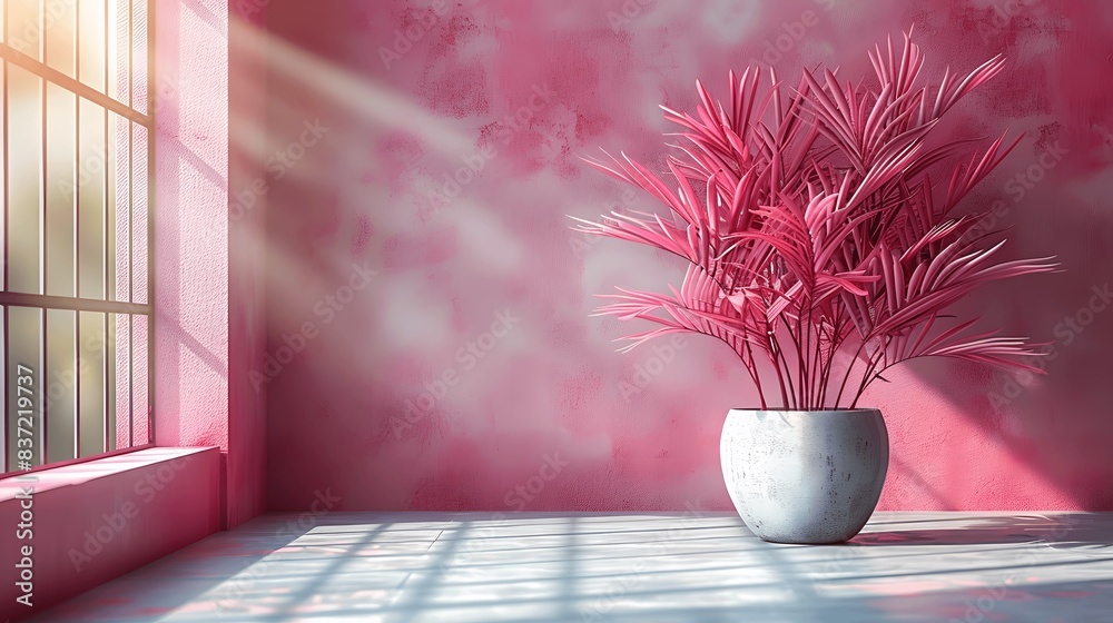 Fototapeta premium Tranquil pink background, perfect for wellness projects. 