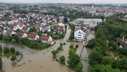 Pfaffenhofen Ilm as one of the city which was injured by the water flood in 2024 photo