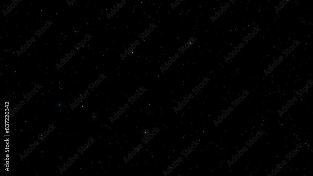Twinkling stars in the dark night sky