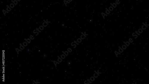 Twinkling stars in the dark night sky