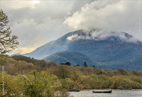 Low cloud in the distance over the MacGillycuddy Reeks photo