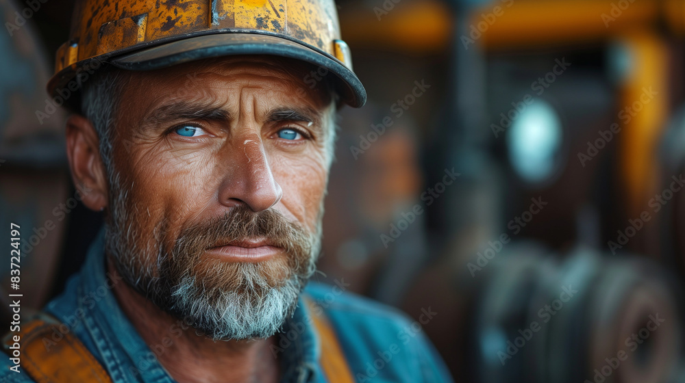 Worker in helmet Worker in helmet