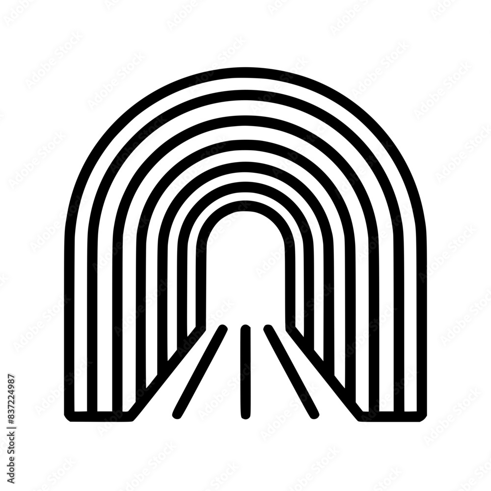 Tunnel Single Icon Tunnel Single Icon