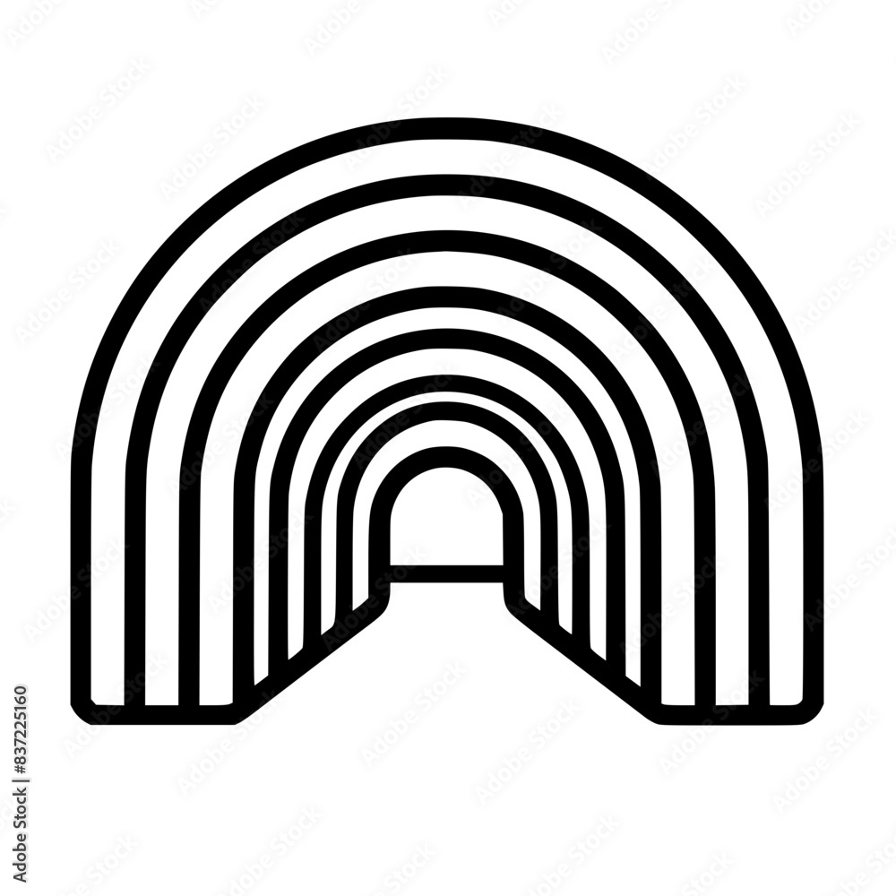 Tunnel Single Icon Tunnel Single Icon