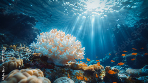 Ivory Bush Coral - Reef, Ocean, Soft Coral, Underwater, aquarium, anemone, coral reef