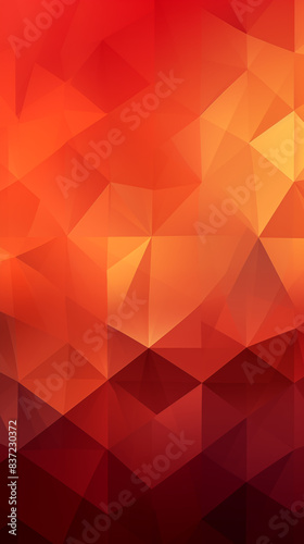 Geometric Abstract Image Pattern Background, Triangular Patterns in Warm Colors Like Orange, Texture, Wallpaper, Background, Cell Phone Cover and Screen, Smartphone, Computer, Laptop, 9:16 Format - PN