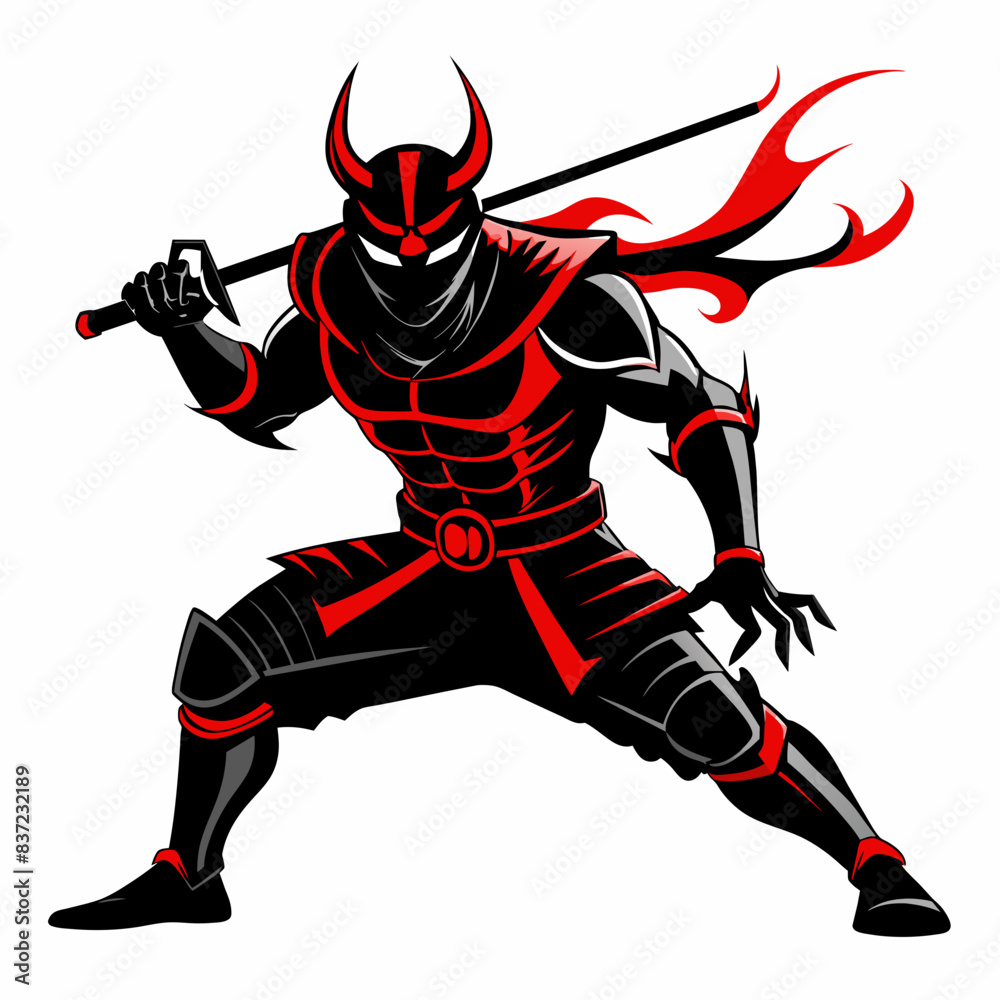 daredevil-wearing-armour-samurai-action-pose-side