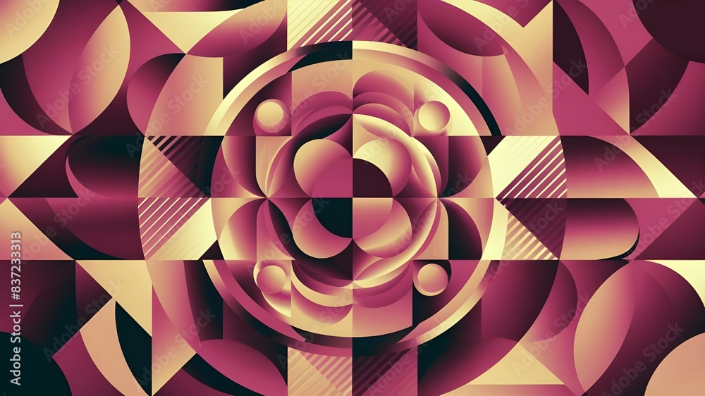 Fototapeta premium Contemporary Geometry Artwork Background