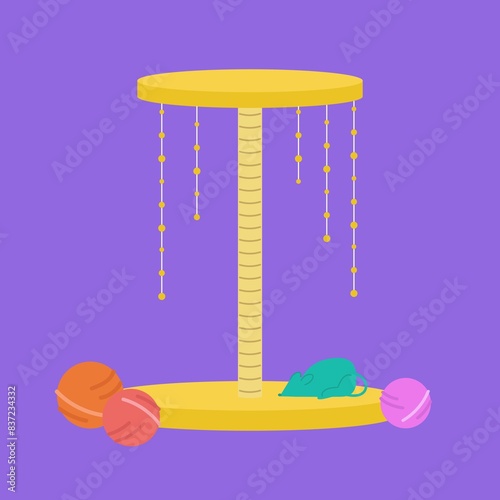 cat toys_illustration