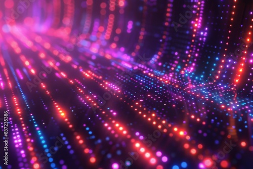 Wallpaper Mural Digital Binary Technology Background created with Generative AI Torontodigital.ca