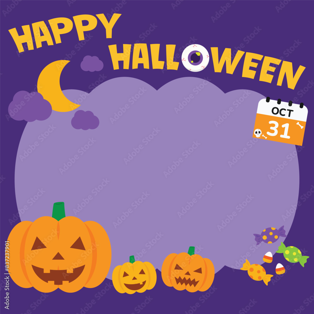 happy halloween frame happy halloween frame