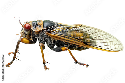 Realistic Isolated Cicada Insect Against A Transparent Background, Cicada Invasion, Summer Cicada Season