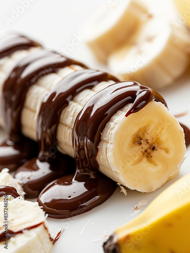 Banana with Melted Chocolate - Perfect Brunch or Dessert
