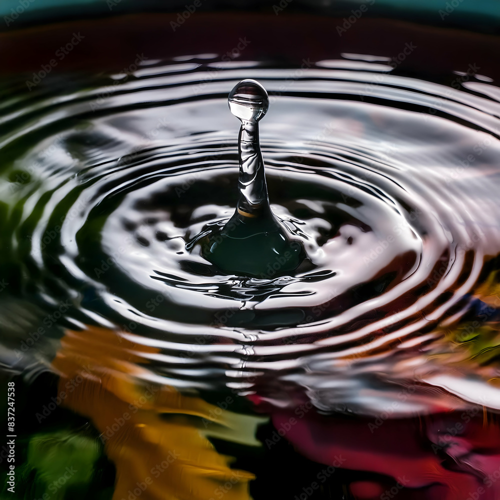 colorful water ripples, capturing the dynamic interplay of bright hues and fluid motion colorful water ripples, capturing the dynamic interplay of bright hues and fluid motion