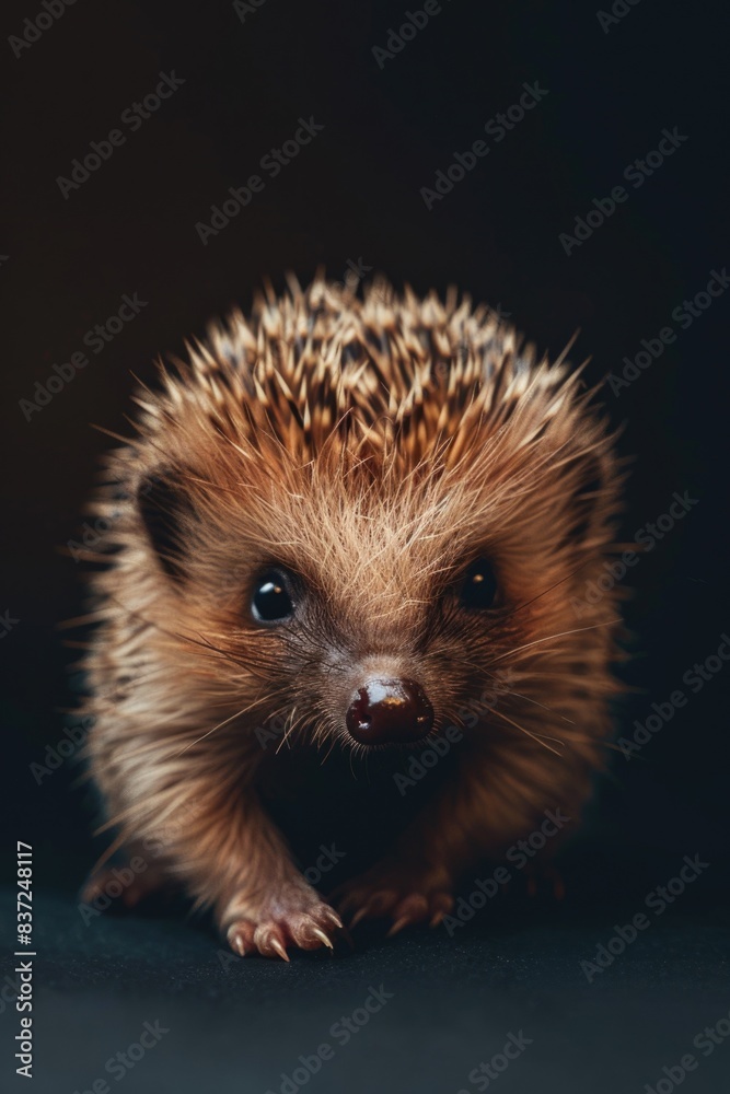 Fototapeta premium A close-up of a small hedge growing in a pot on a table