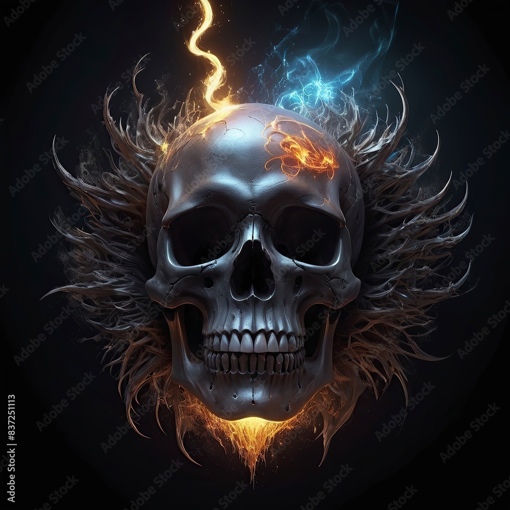Free Photo New 3D Skull fire and smoke for tattoo or background design
Free Photo New 3D Skull fire and smoke for tattoo or background design