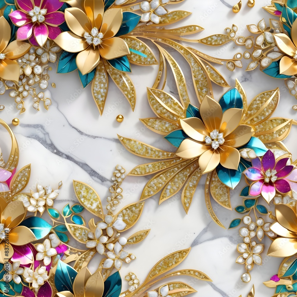 3d digital floral metallic wallpaper 3d digital floral metallic wallpaper