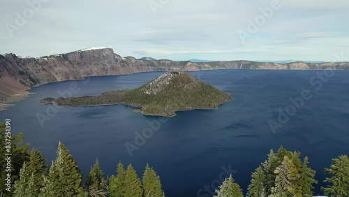 Crater Lake Oregon in winter