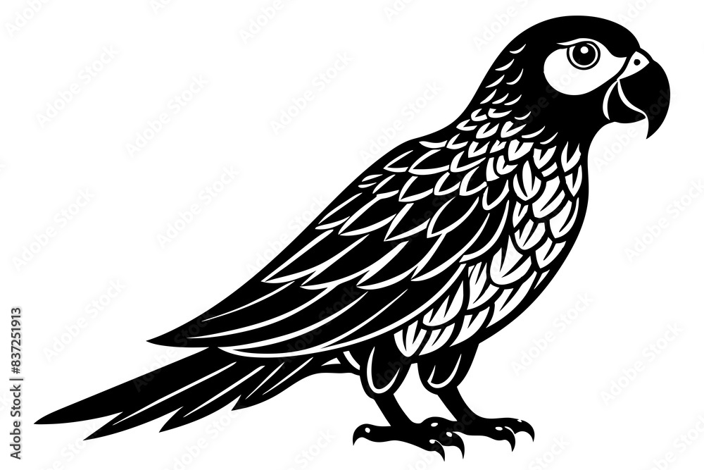parrot bird silhouette vector illustration parrot bird silhouette vector illustration
