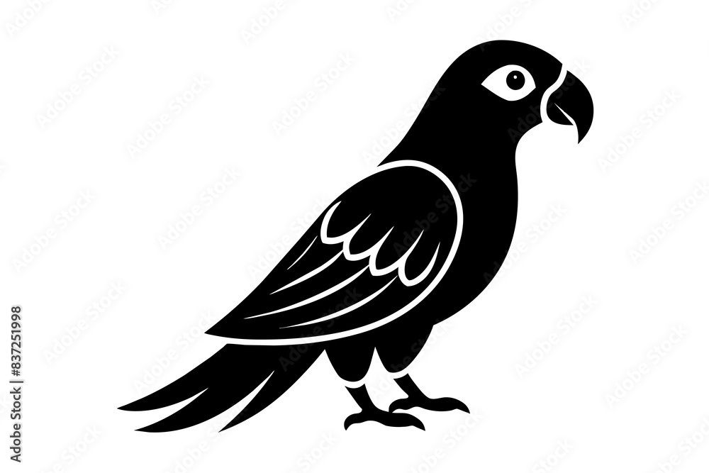 parrot bird silhouette vector illustration parrot bird silhouette vector illustration