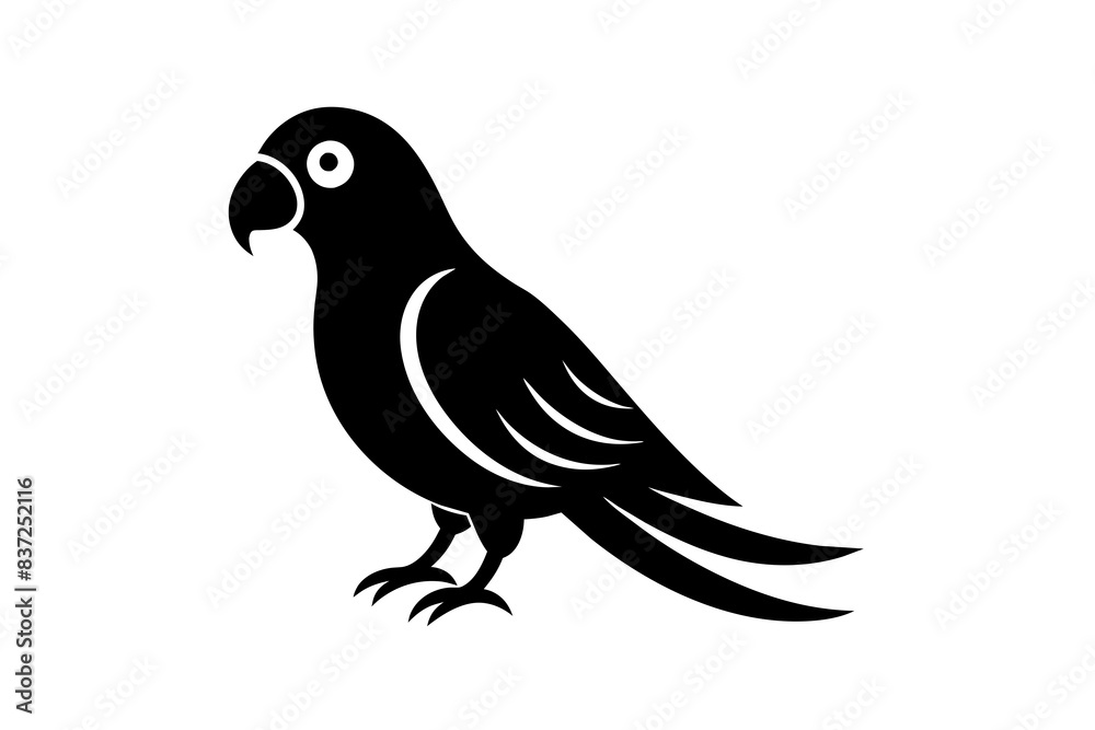 parrot bird silhouette vector illustration parrot bird silhouette vector illustration