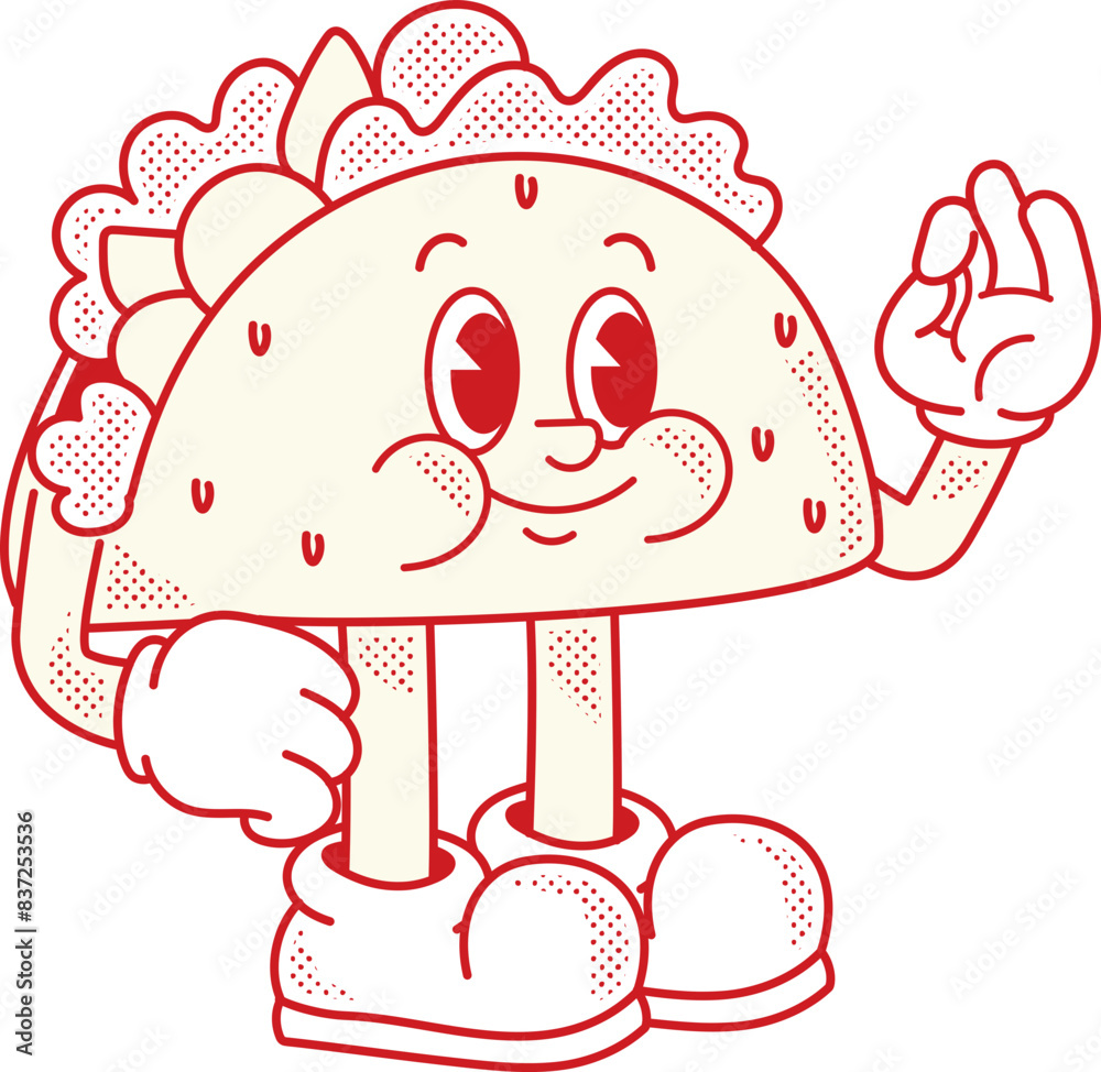 Fast food Retro Character Mascot Fast food Retro Character Mascot