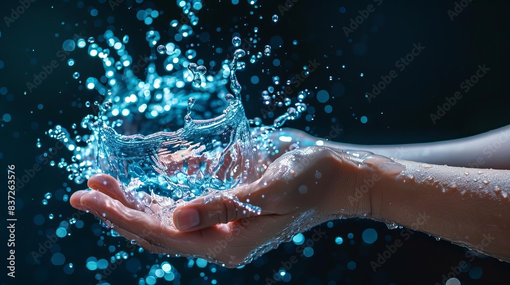 Fototapeta premium hands using hand sanitizer gel hygiene and coronavirus prevention concept