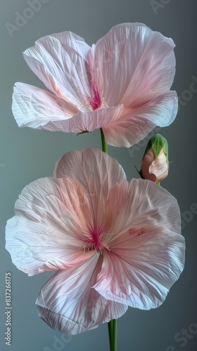 Sweet Pea on white background. ai generated