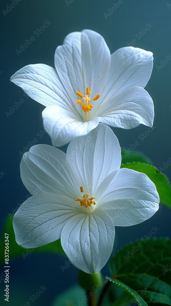 Fototapeta premium Trillium on white background . ai generated