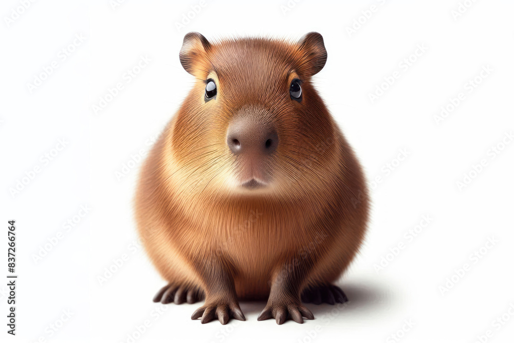 Capybara isolated on white background Capybara isolated on white background